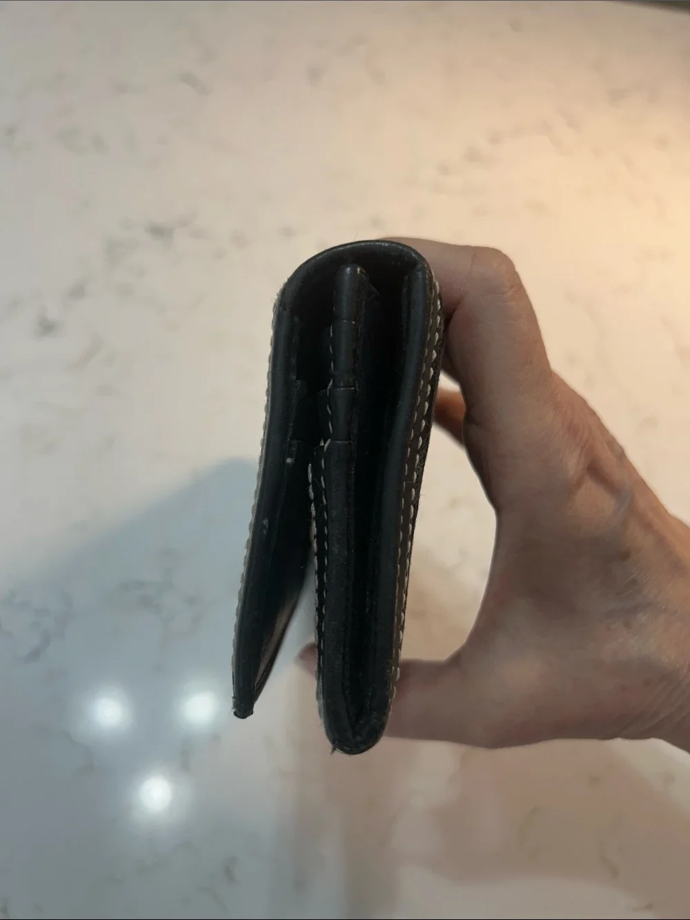 Coach Black Signature Continental Wallet